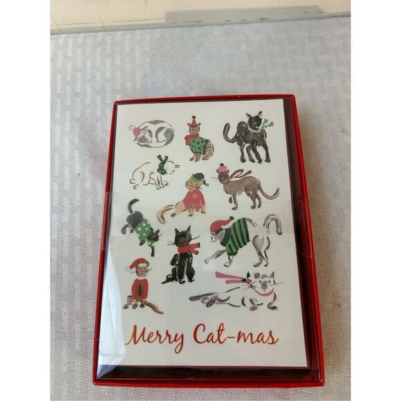 Cat Christmas cards "Merry Christmas" Beth Briggs 2022 new - Picture 1 of 2